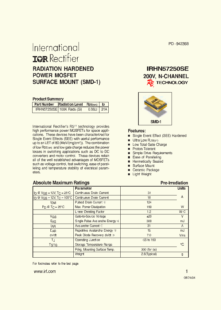 IRHN57250SE_1256629.PDF Datasheet