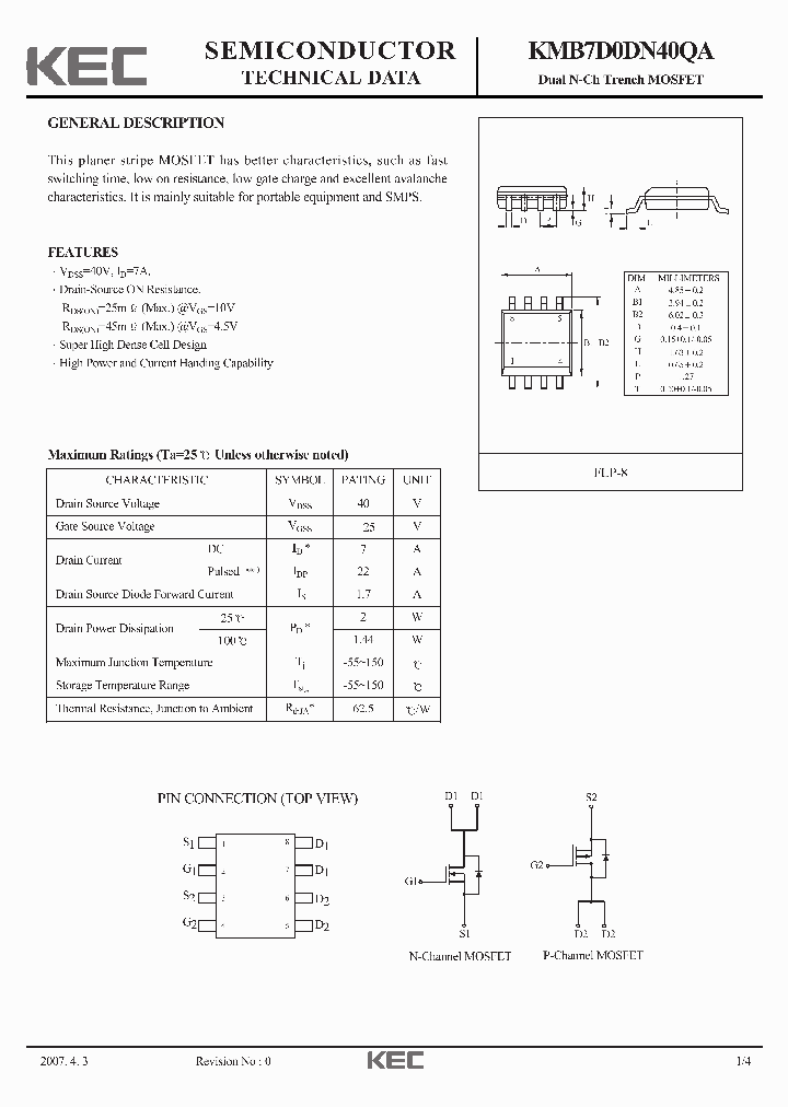 KMB7D0DN40QA_1260666.PDF Datasheet