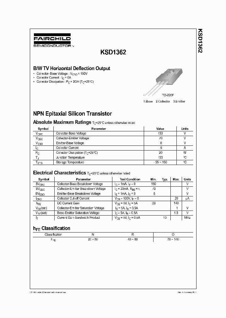 KSD1362_1070146.PDF Datasheet