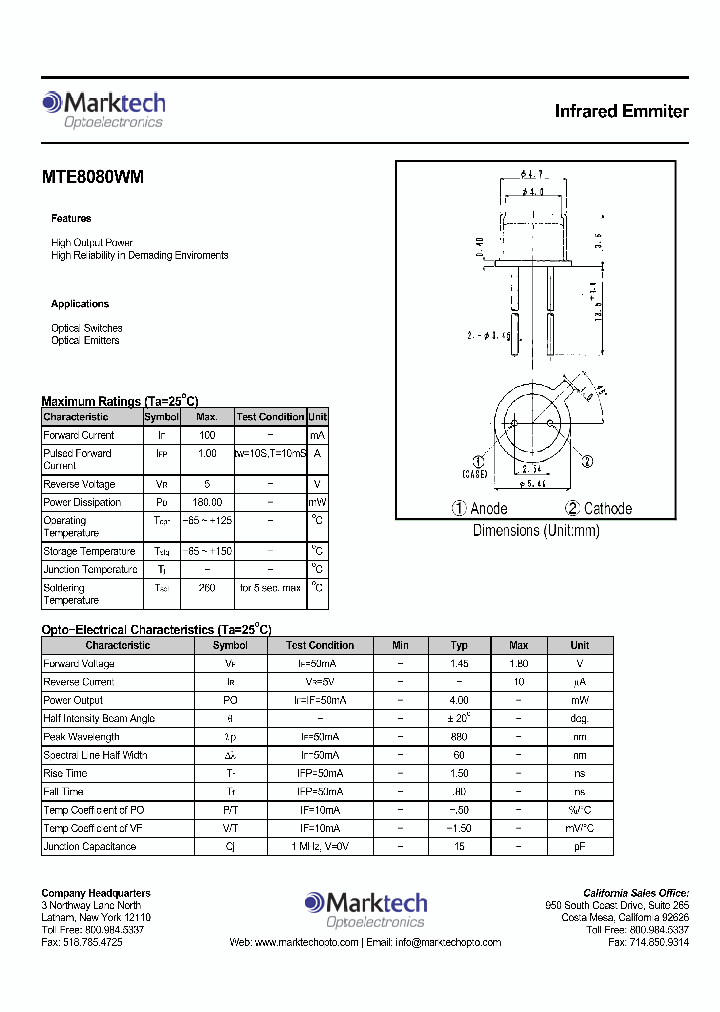 MTE8080WM_1285724.PDF Datasheet