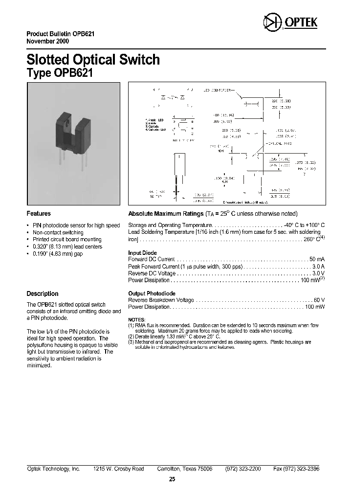 OPB621_1184901.PDF Datasheet