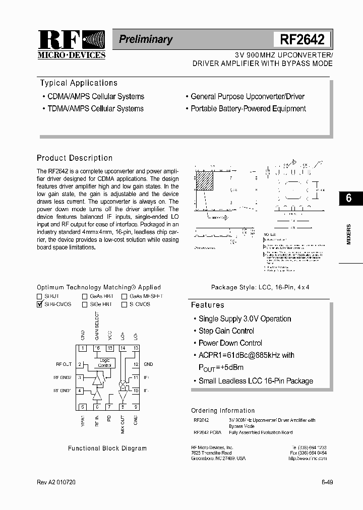 RF2642_1301394.PDF Datasheet