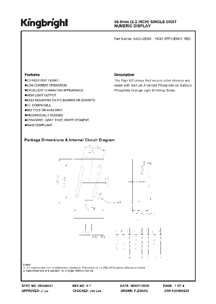 SA23-12EWA_1304402.PDF Datasheet