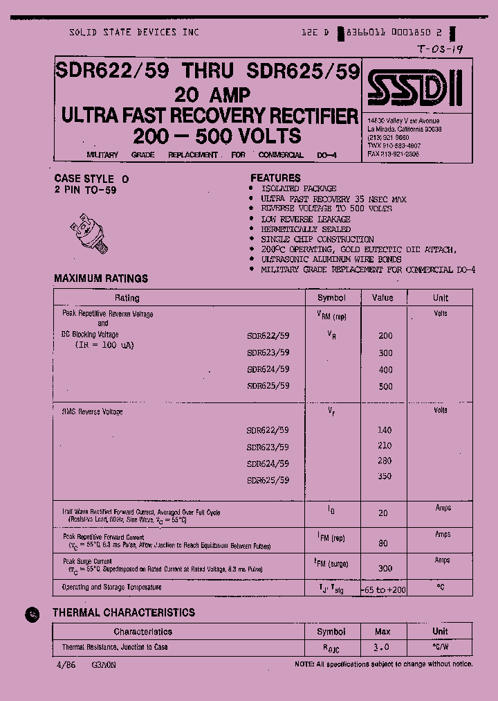 SDR659_1306686.PDF Datasheet