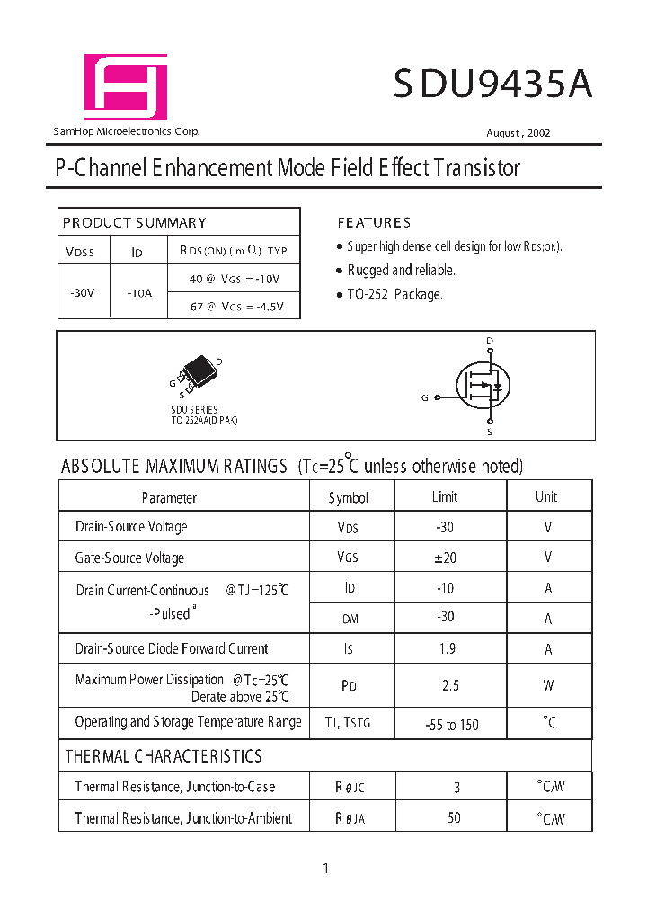 SDU9435A_1306788.PDF Datasheet