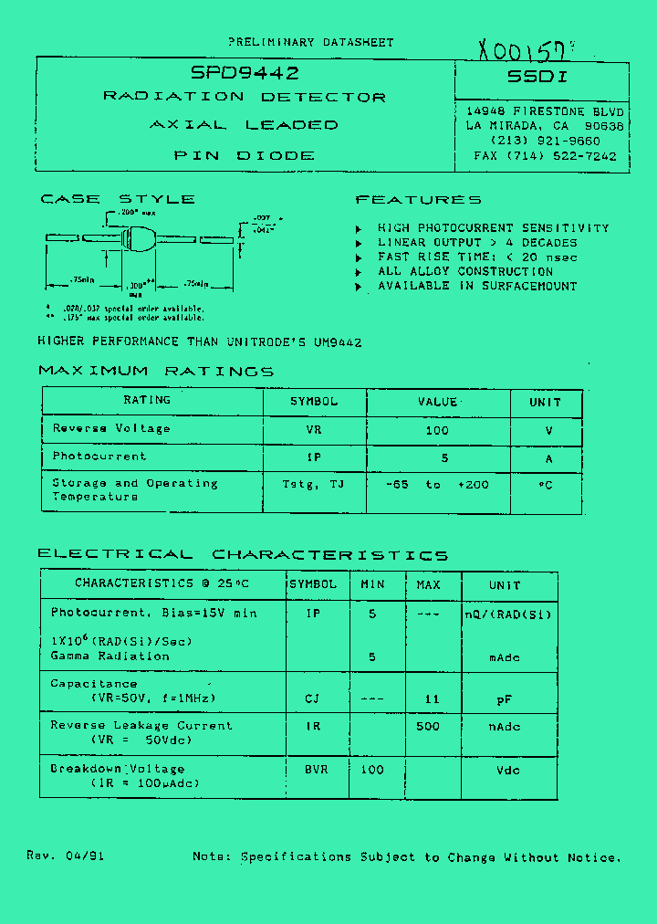 SPD9442_1052149.PDF Datasheet