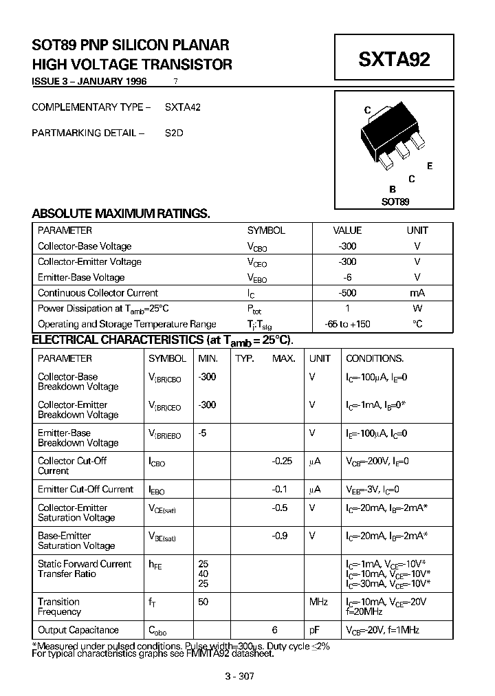 SXTA92_1320190.PDF Datasheet