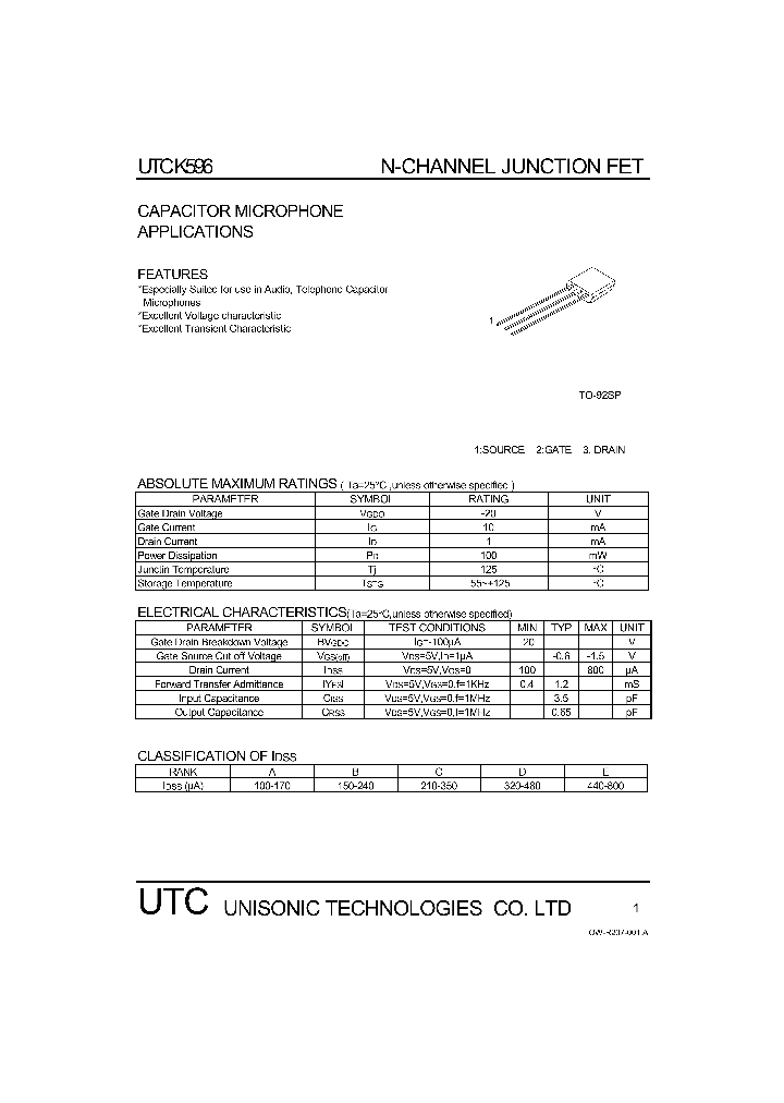 UTCK596_1333098.PDF Datasheet
