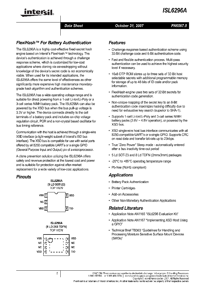 ISL6296ADRTZ-T_4132374.PDF Datasheet