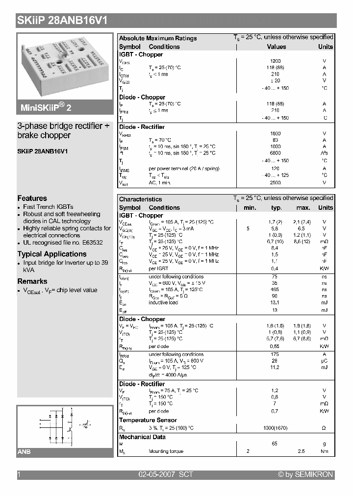 SKIIP28ANB16V1_4123033.PDF Datasheet