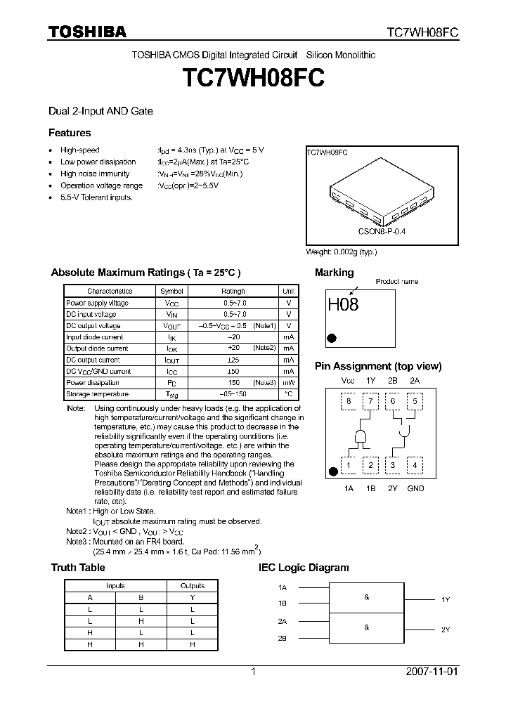 TC7WH08FC_4124977.PDF Datasheet