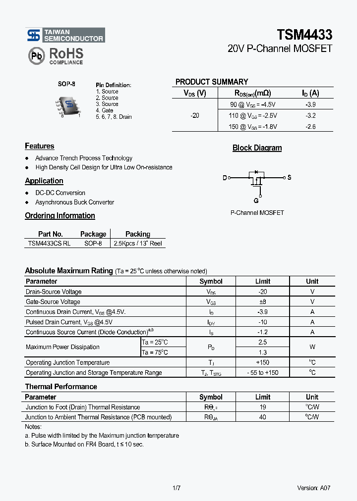 TSM4433CSRL_4131868.PDF Datasheet