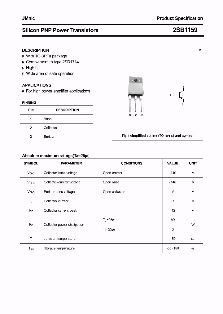 2SB1159_4728197.PDF Datasheet