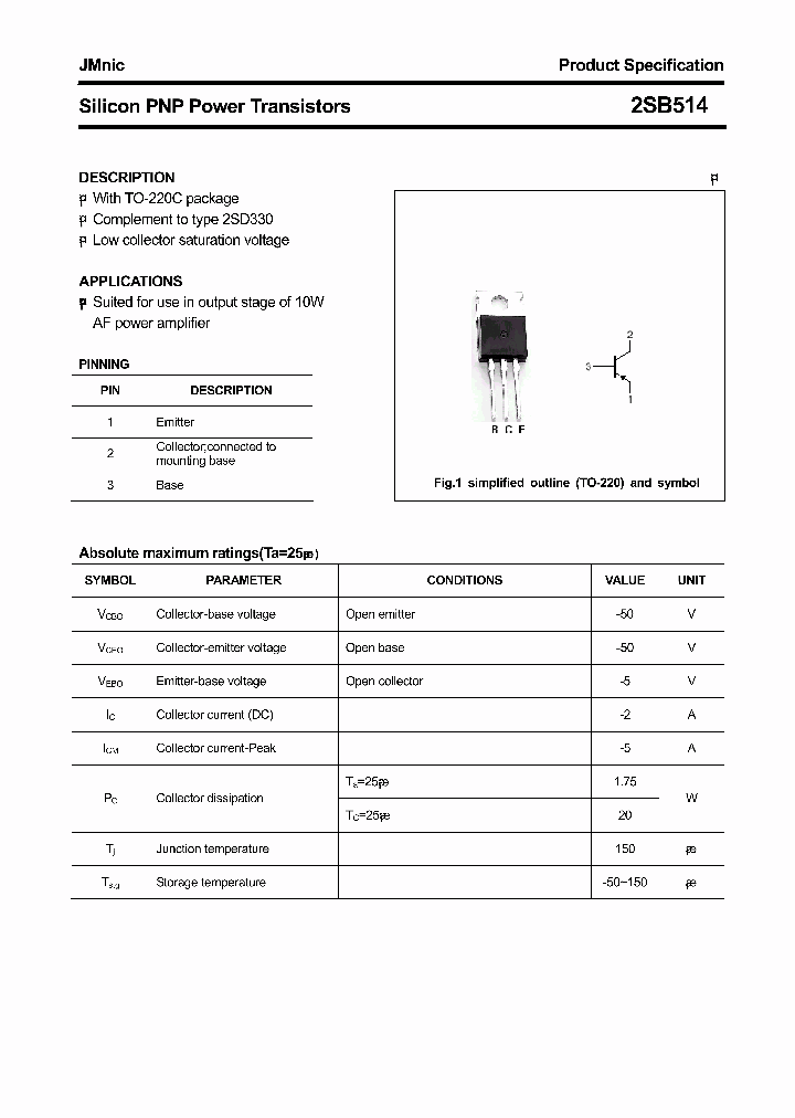 2SB514_4457716.PDF Datasheet