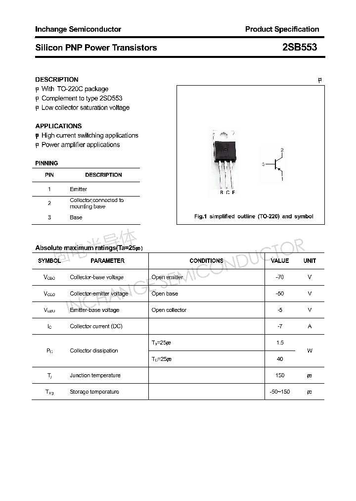 2SB553_4305400.PDF Datasheet