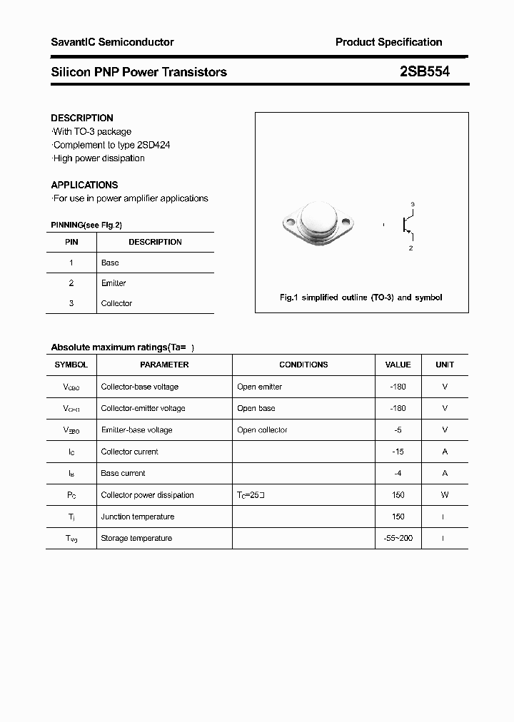 2SB554_4405513.PDF Datasheet