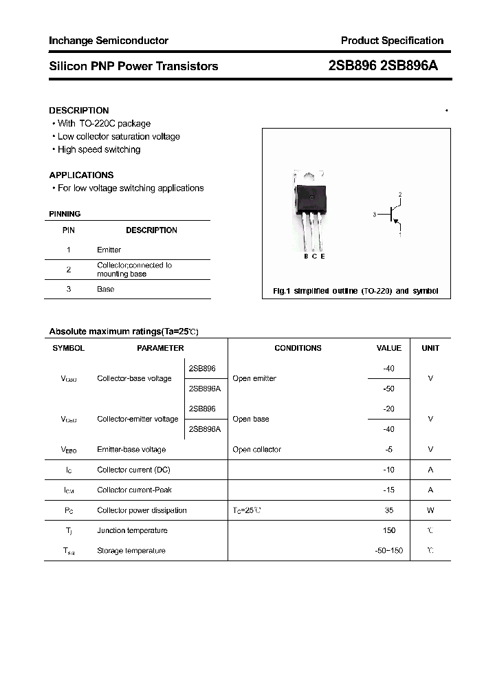 2SB896_4388373.PDF Datasheet