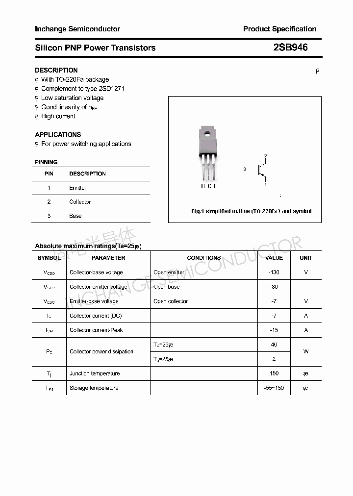 2SB946_4343119.PDF Datasheet