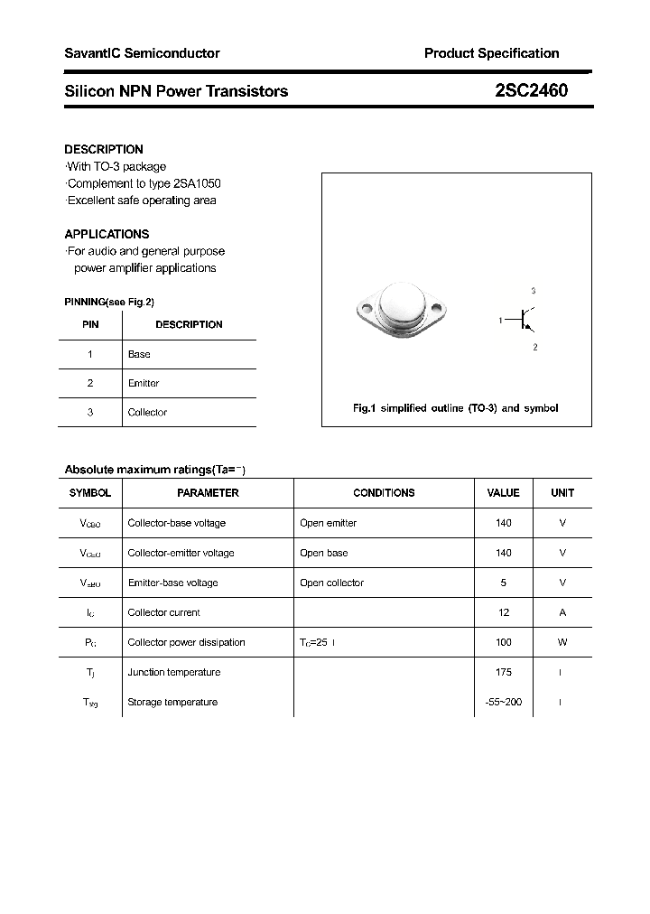 2SC2460_4390638.PDF Datasheet