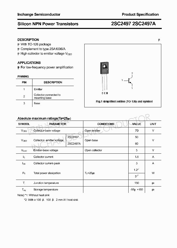 2SC2497_4305880.PDF Datasheet