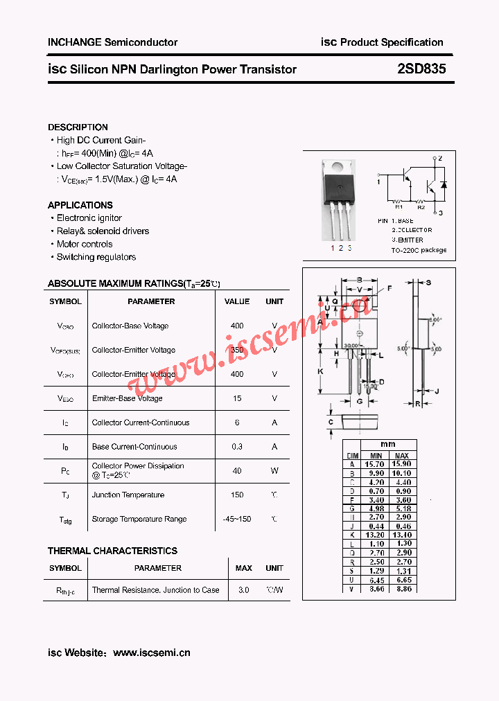 2SD835_4655949.PDF Datasheet