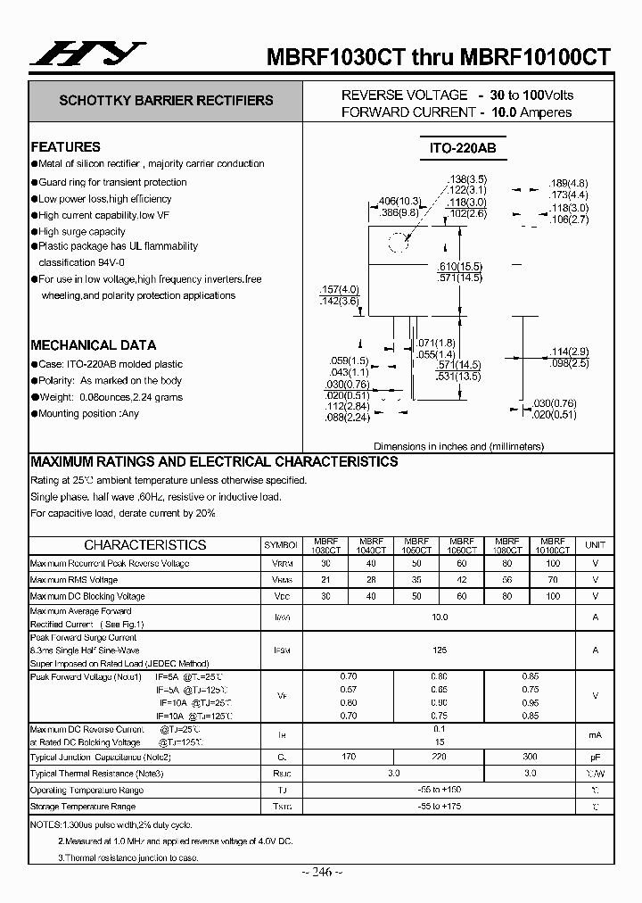 MBRF1030CT-MBRF10100CT_4504902.PDF Datasheet