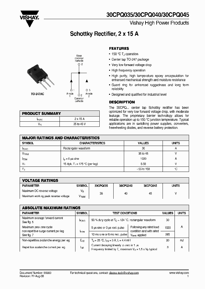 30CPQ035_4271098.PDF Datasheet