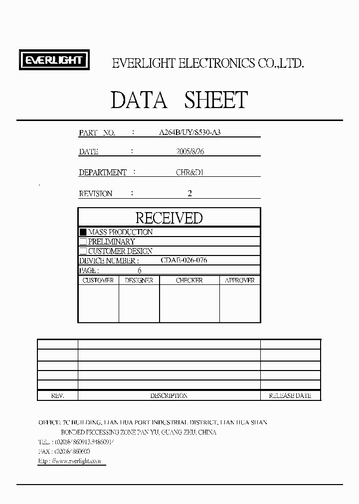 A264B-UY-S530-A3_4670283.PDF Datasheet