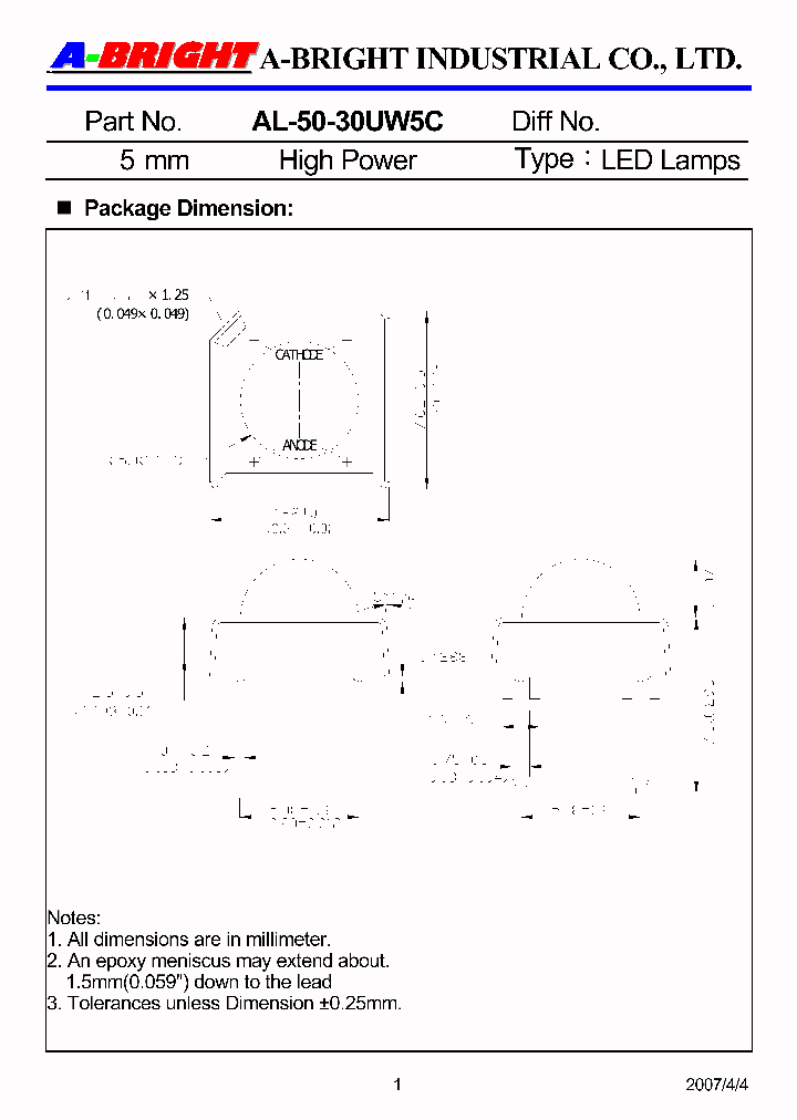 AL-50-30UW5C_4273660.PDF Datasheet