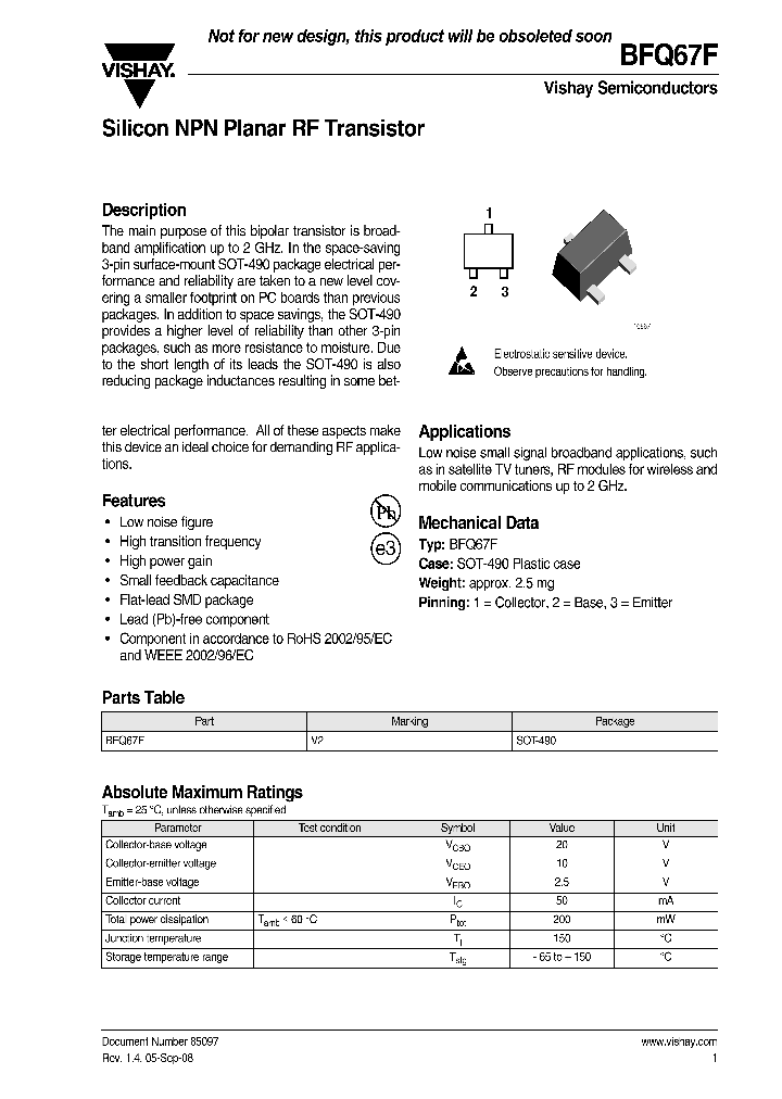 BFQ67F_4256705.PDF Datasheet