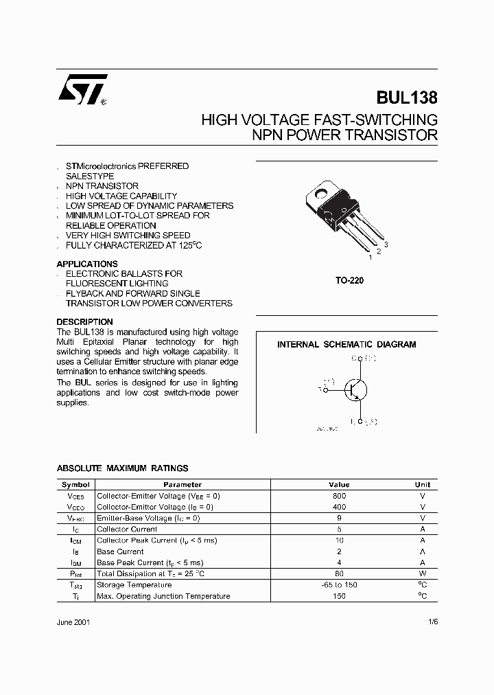 BUL13801_4633920.PDF Datasheet