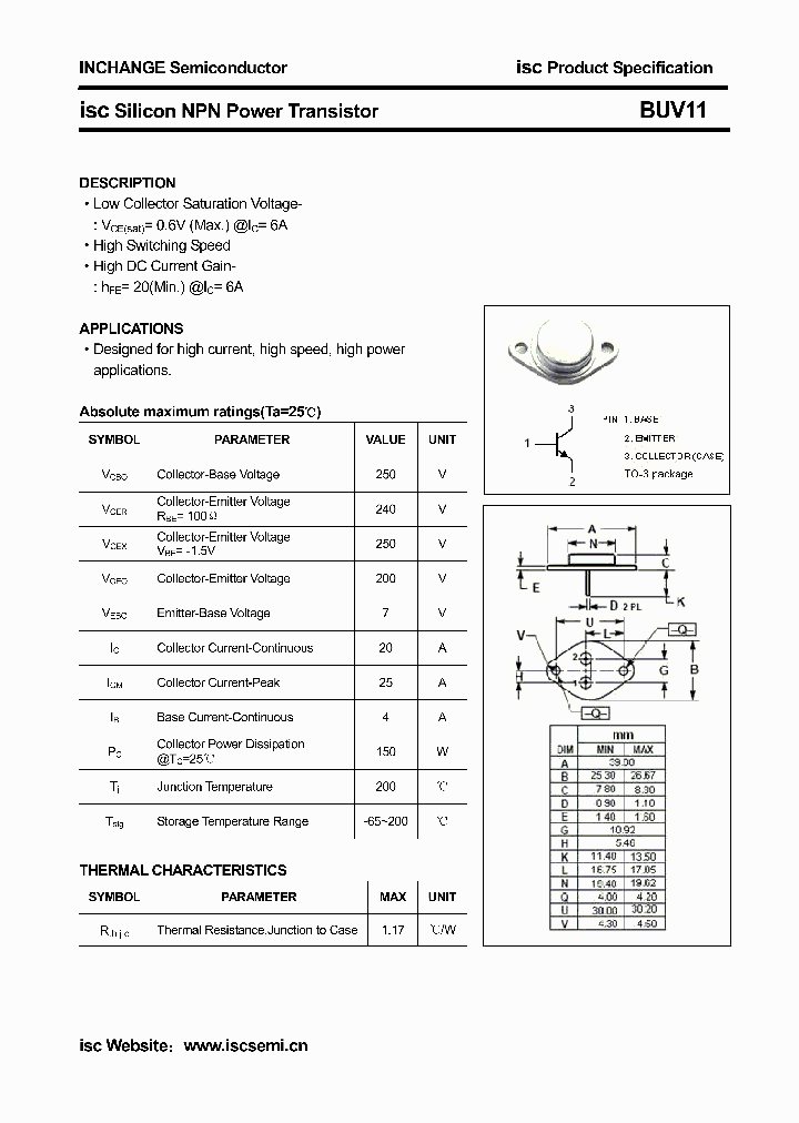 BUV11_4328093.PDF Datasheet