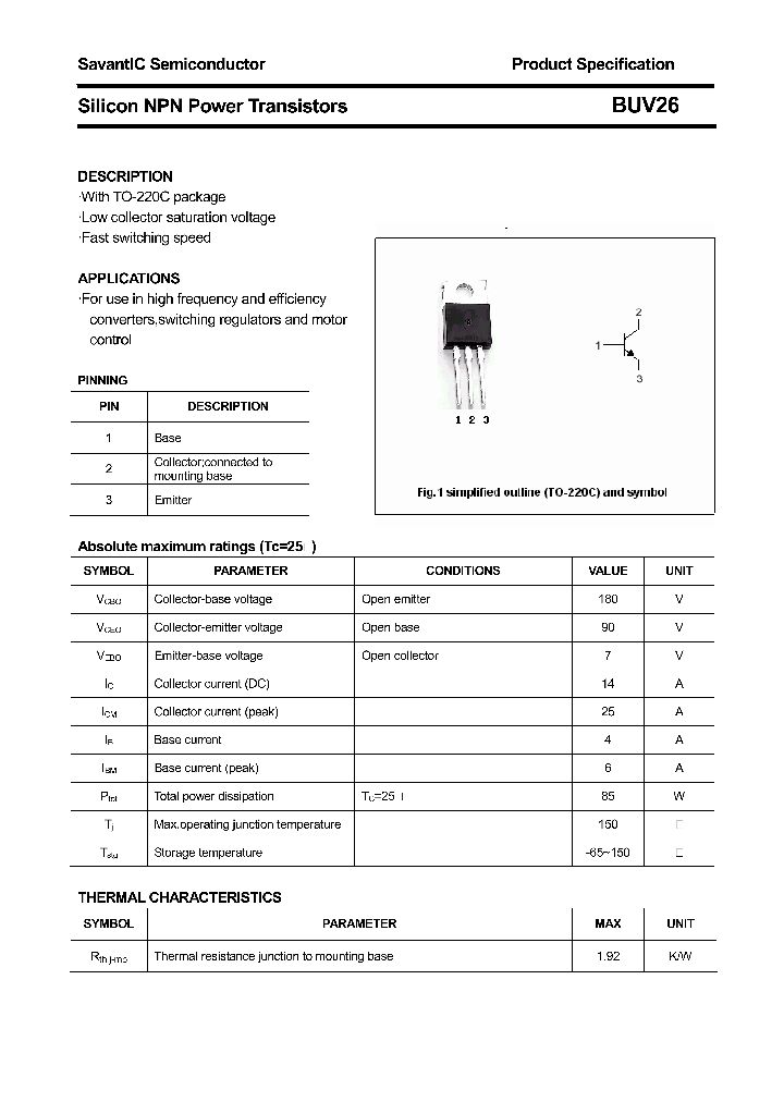 BUV26_4458970.PDF Datasheet