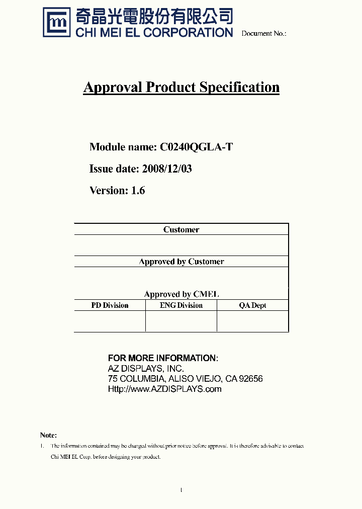 C0240QGLA-T_4559850.PDF Datasheet
