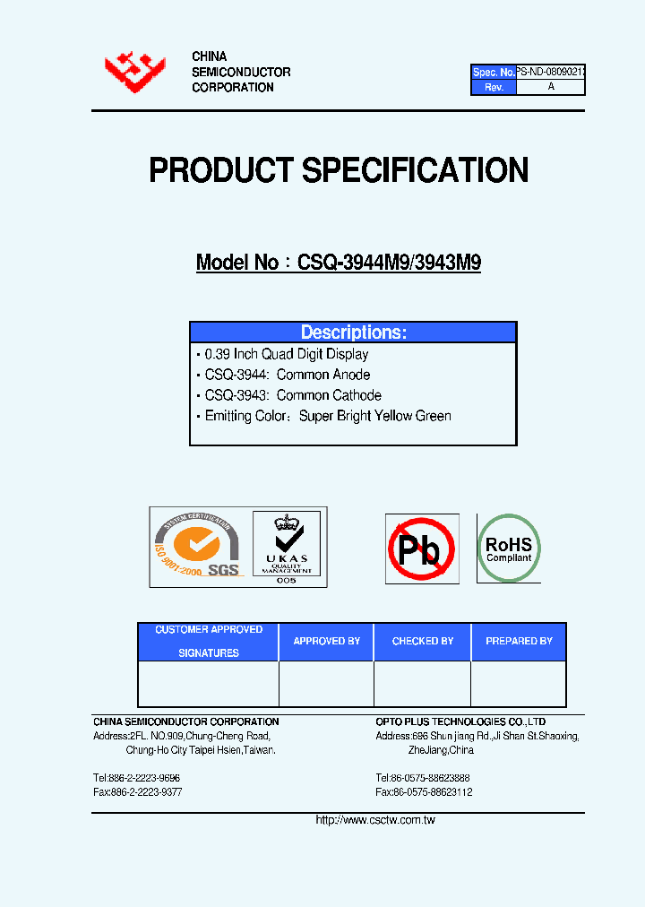 CSQ-3943M9_4737818.PDF Datasheet