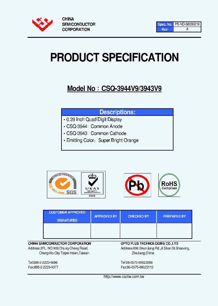 CSQ-3943V9_4737821.PDF Datasheet