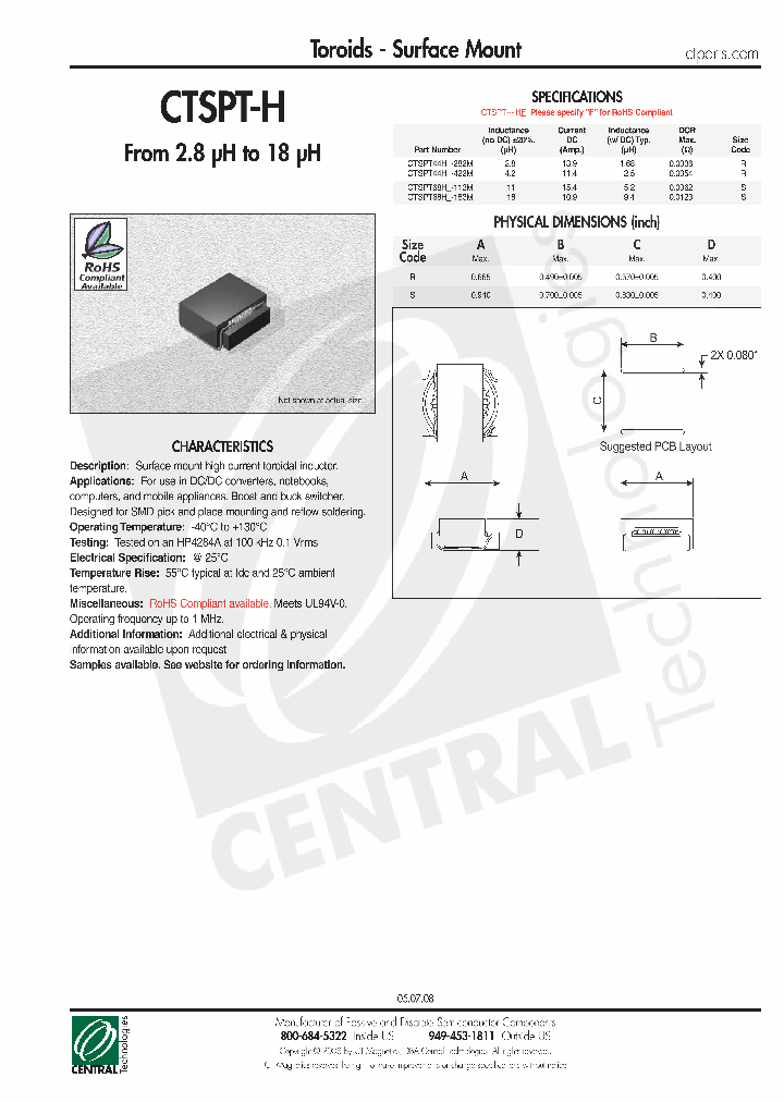 CTSPT44H-282M_4452139.PDF Datasheet