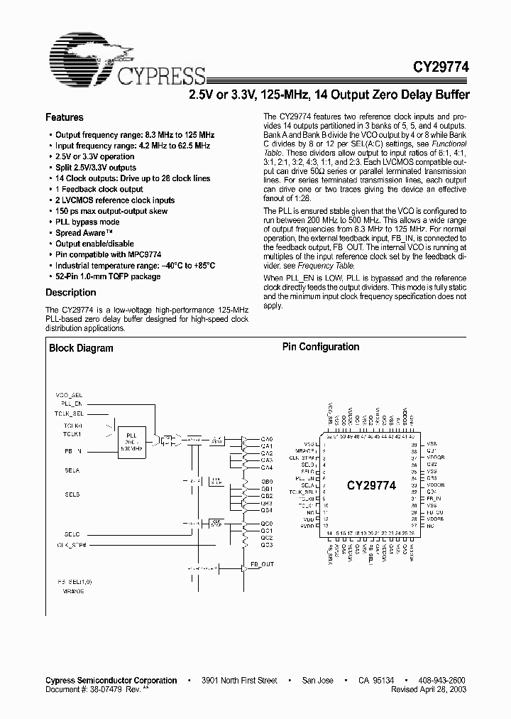 CY29774_4388726.PDF Datasheet