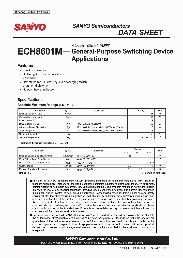 ENA1174_4316030.PDF Datasheet