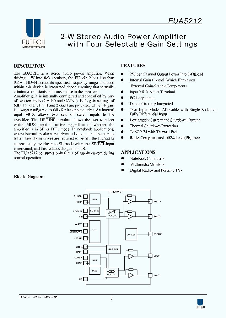 EUA5212_4248006.PDF Datasheet