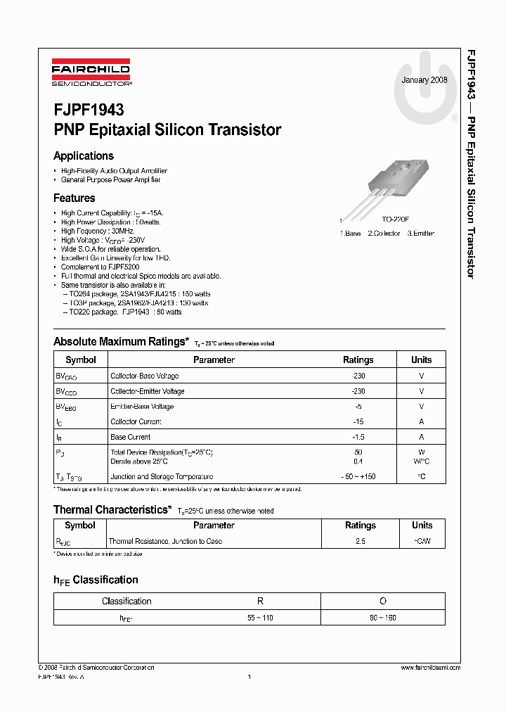 FJPF1943OTU_4359887.PDF Datasheet