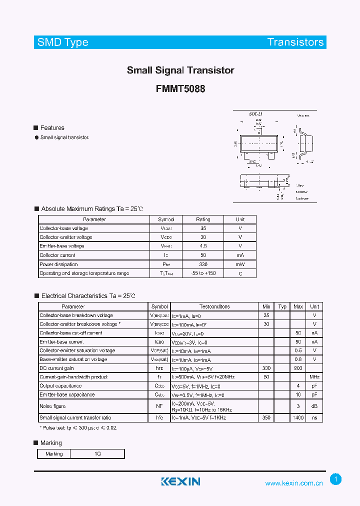 FMMT5088_4314916.PDF Datasheet