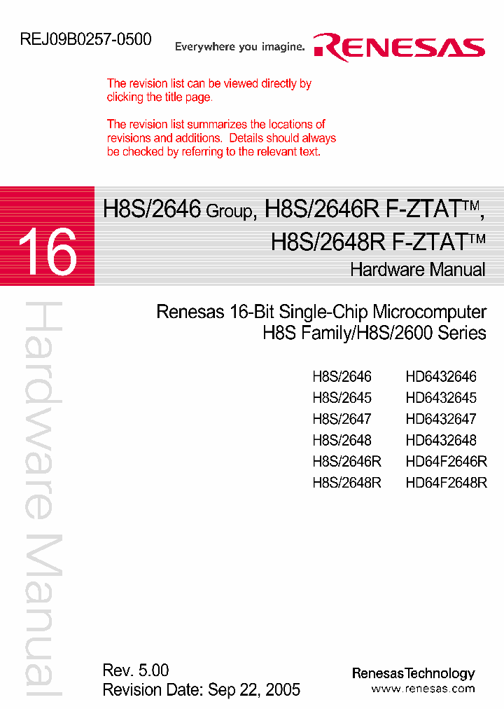 H8S2645_4492149.PDF Datasheet