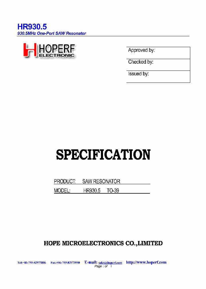 HR9305_4875698.PDF Datasheet