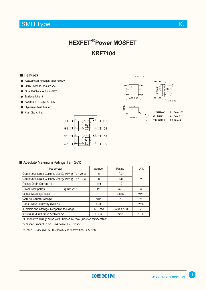 KRF7104_4330511.PDF Datasheet