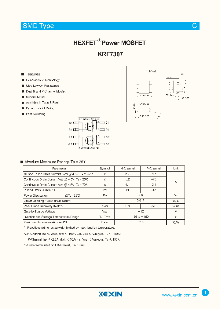 KRF7307_4335050.PDF Datasheet