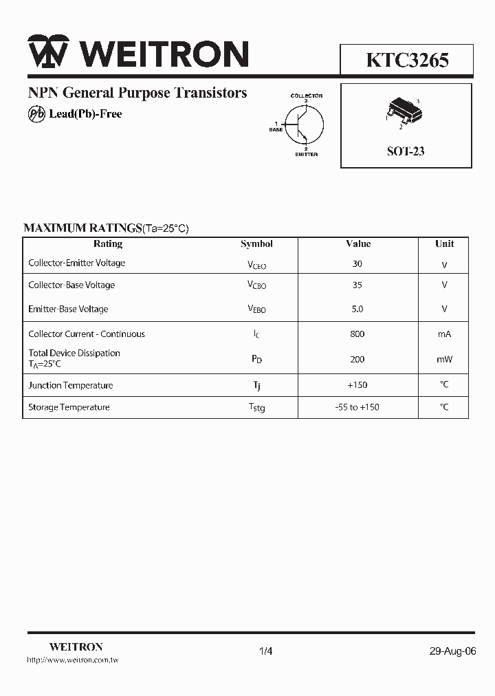 KTC3265_4639729.PDF Datasheet