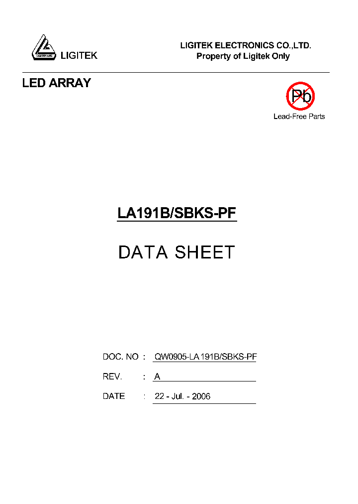 LA191B-SBKS-PF_4747165.PDF Datasheet