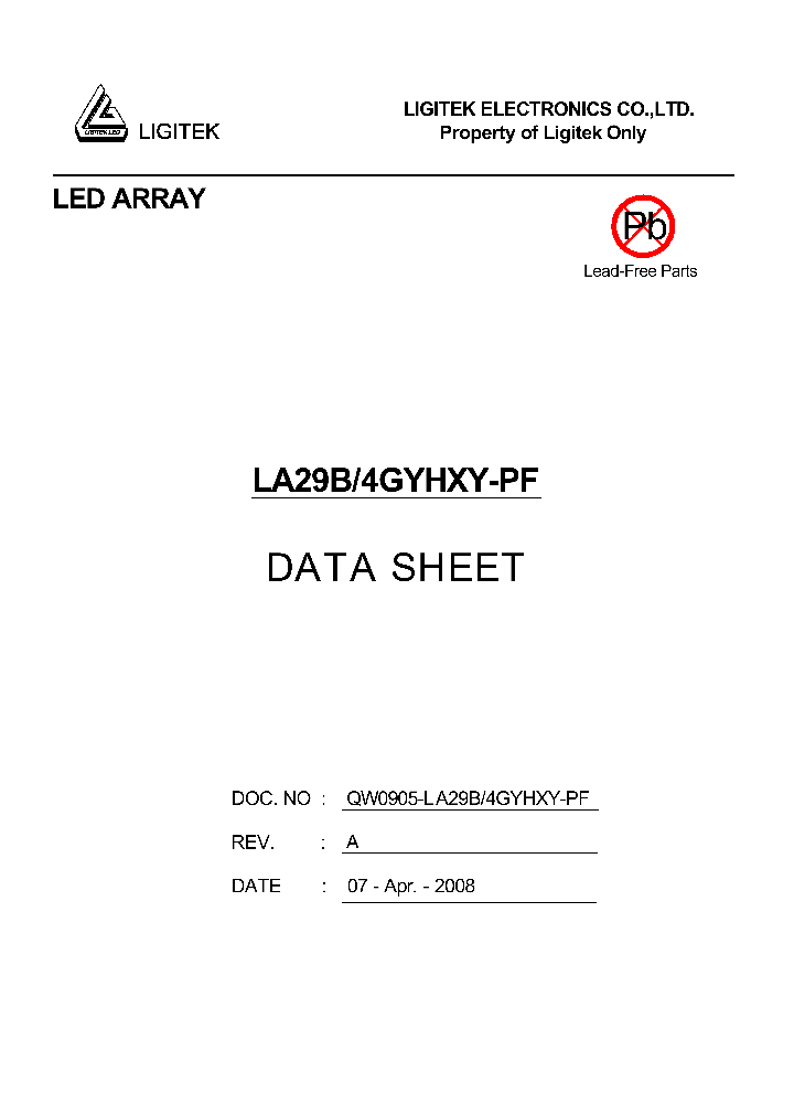 LA29B-4GYHXY-PF_4898675.PDF Datasheet