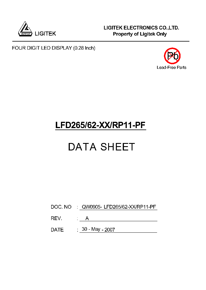 LFD265-62-XX-RP11-PF_4557284.PDF Datasheet